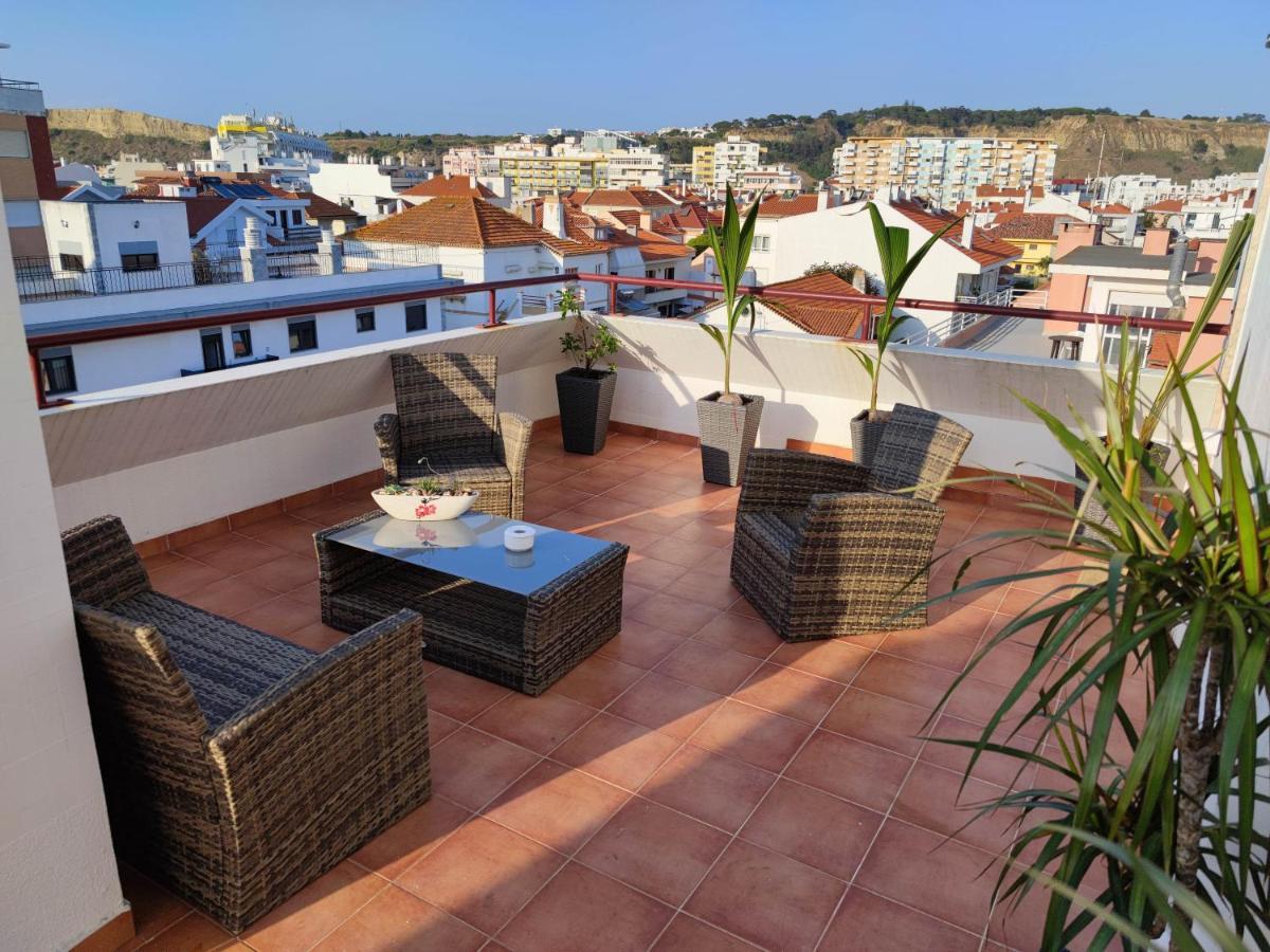 Amazing Terrace Costa Da Caparica Apartment Exterior foto